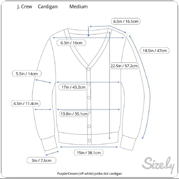 J.Crew Polkadot Cardigan Medium - Picture 8 of 8